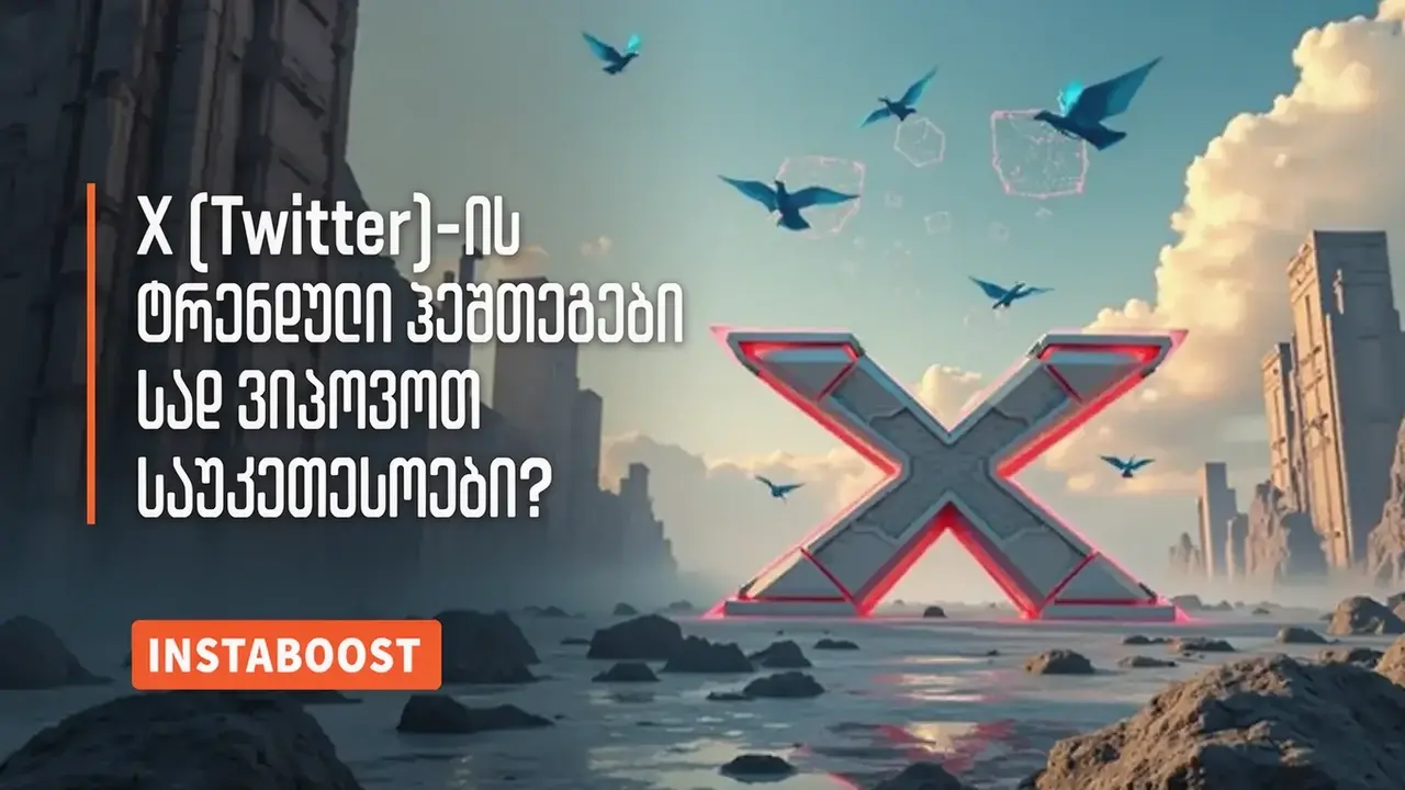 სად ვიპოვოთ X (Twitter)-ის ტრენდული ჰეშთეგები?